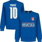 Kroatië Modric Team Sweater 2021-2022 - Blauw - L