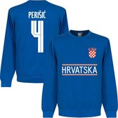 Kroatië Perisic 4 Team Sweater 2021-2022 - Blauw - L
