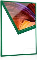 40x60cm Aluminium Wissellijst - 9 mm - type Standard- Glanzend Groen