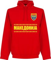 Macedonië Team Hoodie - Rood - XL