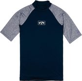 Billabong - UV Zwemshirt voor heren - Korte mouw - Contrast - Marineblauw - maat S