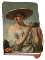 Notitieboek A6 Meisje met een brede hoed, Caesar van Everdingen