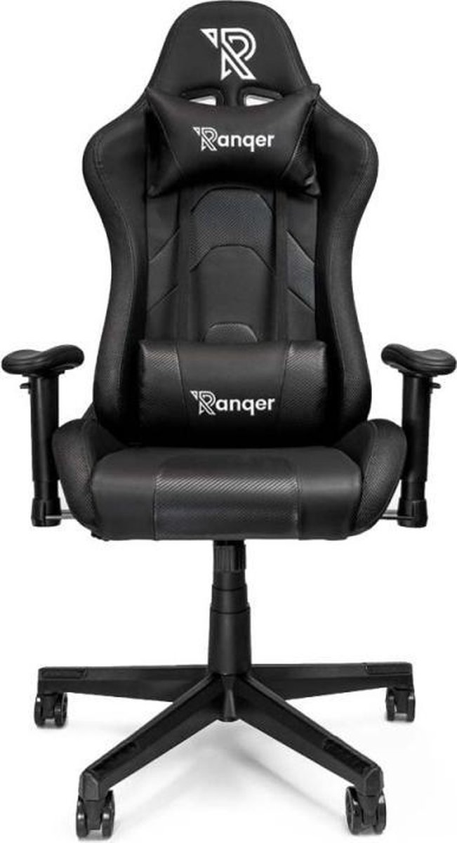 Ranqer Aura Gamestoel RGB / LED - Gaming Chair - RGB verlichting - Gaming Stoel met licht - Zwart