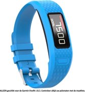 Blauw bandje voor de Garmin Vivofit 1 en Vivofit 2 – Maat: zie maatfoto - horlogeband - polsband - strap - siliconen - rubber