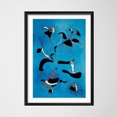 Joan Miro Modern Surrealism Poster 6 - 21x30cm Canvas - Multi-color