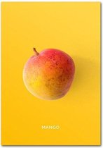 Fruit Poster Mango - 40x50cm Canvas - Multi-color