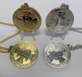 Collier Bitcoin doré