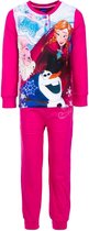 Disney Frozen Pyjama - dik katoen - donkerroze - maat 128 (8 jaar)