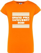 Dames T-shirt Grand Prix Zandvoort - 2021 - large - Getailleerd - Oranje