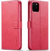 Voor iPhone 11 Pro Max LC.IMEEKE Horizontale lederen flip-hoes met kalfsleer, met houder en kaartsleuven en portemonnee (rood)