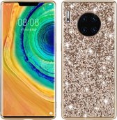 Voor Huawei Mate 30 Pro Glittery poeder schokbestendig TPU-hoesje (goud)