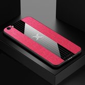 Voor iPhone 6 Plus & 6s Plus XINLI Stitching Cloth Texture Schokbestendig TPU beschermhoes (rood)