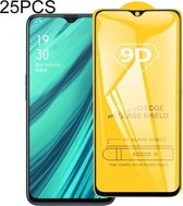 25 STKS 9D Volledige lijm Volledig scherm gehard glasfilm voor OPPO Realme 3 Pro