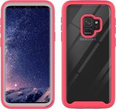 Voor Samsung Galaxy S9 sterrenhemel effen kleur serie schokbestendige pc + TPU beschermhoes (rood)