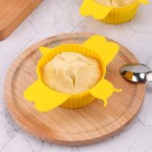 10 STKS Bee Vorm Ronde Cakevorm Siliconen Muffin Cup Bakken Ei Taartvorm