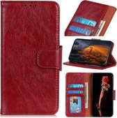 Voor Sony Xperia 5 II Nappa Texture Horizontale Flip Leren Case met Houder & Kaartsleuven & Portemonnee (Rood)