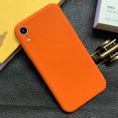 Voor iPhone XR schokbestendig Frosted TPU beschermhoes (oranje)