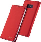 Voor Galaxy S8 + LC.IMEEKE LC-002-serie Huid Handgevoel PU + TPU Horizontale flip lederen tas met houder & kaartsleuf & portemonnee (rood)