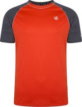 Dare2B - Mens Peerless Sportshirt - Oranje/Grijs - Maat M