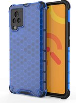 Voor vivo IQOO 7 schokbestendige honingraat pc + TPU-hoes (blauw)