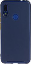 Voor Xiaomi Redmi Note 7 schokbestendige TPU transparante beschermhoes (donkerblauw)