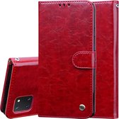 Voor Galaxy A81 / Note 10 Lite Business Style Oil Wax Texture Horizontal Flip Leather Case, met houder & kaartsleuven & portemonnee (rood)
