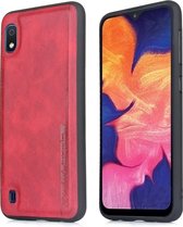 Voor Galaxy A10 Diaobaolee schokbestendig PU + TPU beschermhoes (rood)