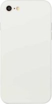 Rechte rand effen kleur TPU schokbestendig hoesje voor iPhone SE 2020/8/7 (wit)