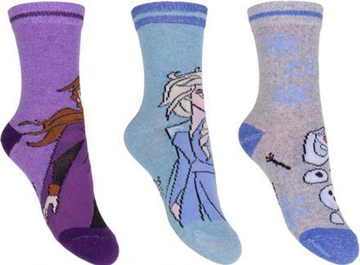 Frozen - Sokken - pack 1 - 3 pack - Maat 31-34