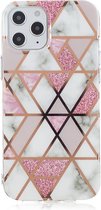 iPhone 12 Pro Max case - art deco - roze
