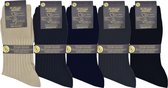 Heren sokken - VOLLEDIG NAADLOOS - 100 % egyptische katoen- 2 paar prachtige mannen kousen - zwart - maat 39/42 - ZONDER ELASTIEK VOOR BLOEDSOMLOOP