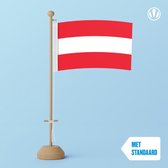 Tafelvlag Oostenrijk 10x15cm | met standaard