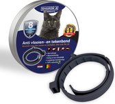 Vlooienband voor katten - 100% natuurlijk - Geen pesticiden - Tegen vlooien en teken - Veilig voor mens en dier - Milieuvriendelijk en effectief