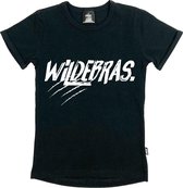 KMDB Shirtje Wildebras Black Jongens Zwart - Maat 134