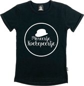 KMDB Shirtje Koekepeertje Black Jongens Zwart - Maat 134