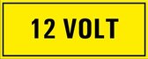 12 volt sticker 250 x 100 mm