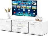 AZ-Home - Tv meubel Quebec - Tv Kast - Wit/Hoogglans Wit - 170 cm
