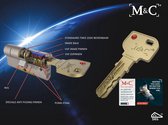 M&C Condor cilinderslot met Knop Recht 37x57 mm - SKG*** - Politiekeurmerk Veilig Wonen