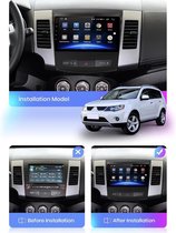 Mitsubishi Outlander 2009-2013 (voor originele systeem zonder Rockford) Android 10 navigatie Bluetooth USB WiFi 1+16GB