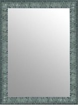 Spiegel Modern Zilver 61x81 cm – Malia – Unieke spiegel met zilveren lijst – Zilveren Wandspiegel – Duurzame spiegel zilveren lijst – Perfecthomeshop
