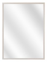 Spiegel met Luxe Aluminium Lijst - Wit Eik - 50 x 80 cm