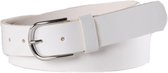 Just Dreamz - Dames riem - Wit - Leer - 3,5 cm - Bandmaat 115