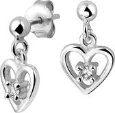Nana Kids Oorknoppen hart zirkonia 15mm 8mm