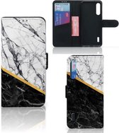 Mobiel Case Xiaomi Mi A3 GSM Hoesje Marble White Black