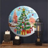 Diamond Painting "JobaStores®" Wandornament Aluminium Kerstboom (30cm)