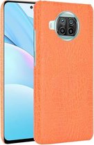 Voor Xiaomi Mi 10T Lite schokbestendige krokodiltextuur pc + PU-hoes (oranje)