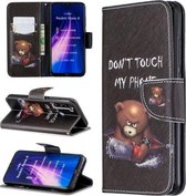 Voor Xiaomi Redmi Note 8 Gekleurde Tekening Horizontale Flip Leren Case met Houder & Kaartsleuven & Portemonnee (Kleine Beer)