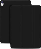 Horizontale flip ultradunne dubbelzijdige clip magnetische PU lederen hoes voor iPad Pro 11 inch (2018) / iPad Air (2020) 10.9, met drievoudige houder en slaap- / wekfunctie (zwart