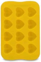 2 STKS Siliconen Chocoladevorm Lade Creatieve Geometrie Vormige Ijsblokje Taartversieringsvorm, Vorm: Hart (Geel)