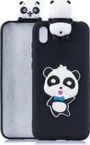 Voor Xiaomi Redmi 7A 3D Cartoon patroon schokbestendig TPU beschermhoes (Blue Bow Panda)